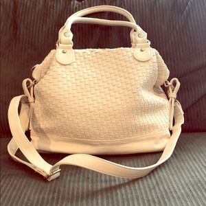 Deuce lux cream/pink handbag.